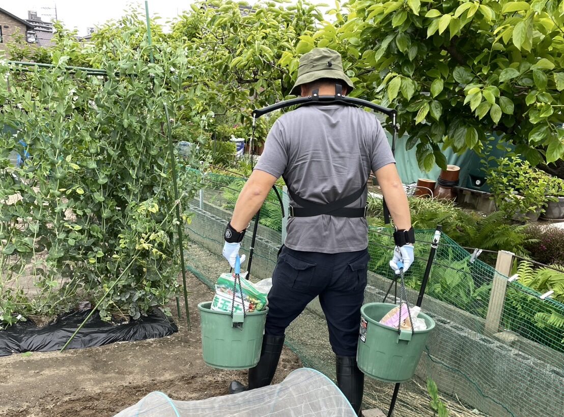 作業現場での若い担い手が少なくなり
荷物の運搬がつらくなった